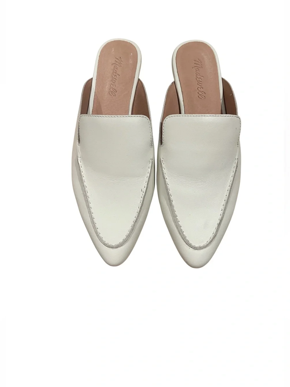 The Frances Skimmer Mule in Leather Ivory Size 7.5 New
